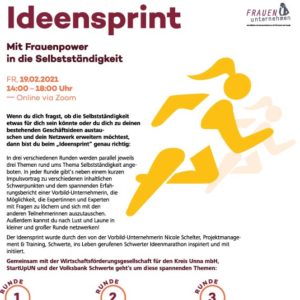 Ideensprint – Mit Frauenpower in die Selbständigkeit