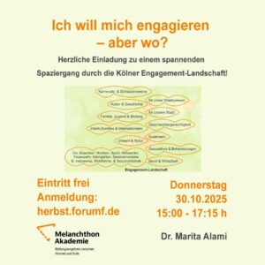 Ich will mich engagieren – aber wo? 30.10.2025